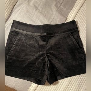 LOFT Faux Velvet Satin Trim Shorts